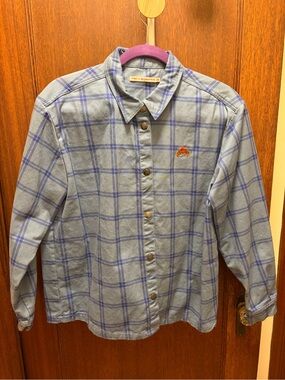 Tiny x Monoprix Blue Plaid Button-Up Shirt - Size 38